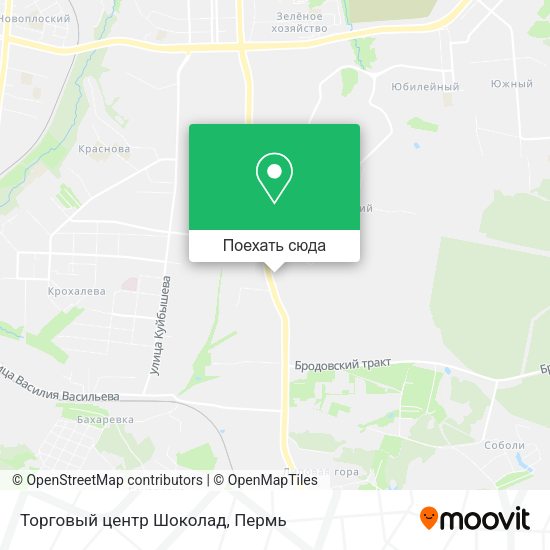 Карта Торговый центр Шоколад