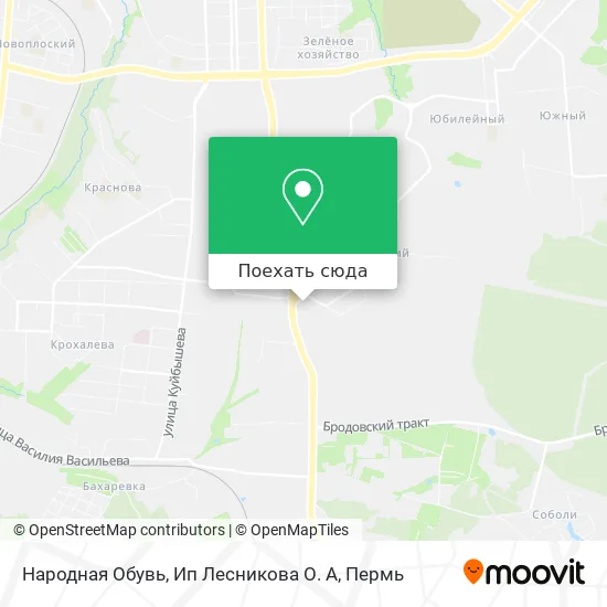 Карта Народная Обувь, Ип Лесникова О. А