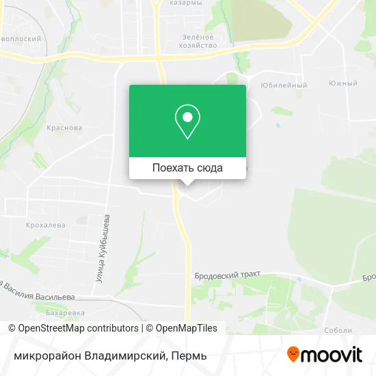 Карта микрорайон Владимирский