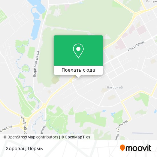 Карта Хоровац