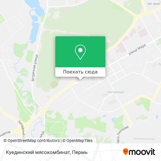 Карта Куединский мясокомбинат