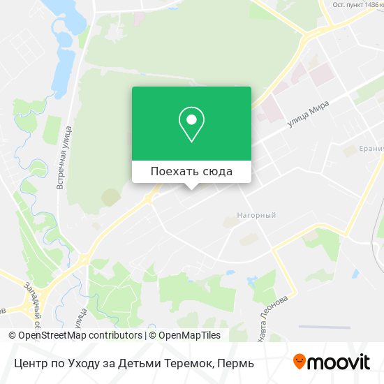 Карта Центр по Уходу за Детьми Теремок