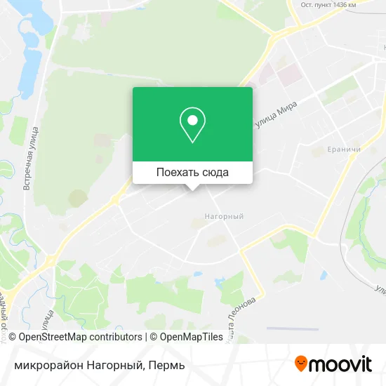 Карта микрорайон Нагорный