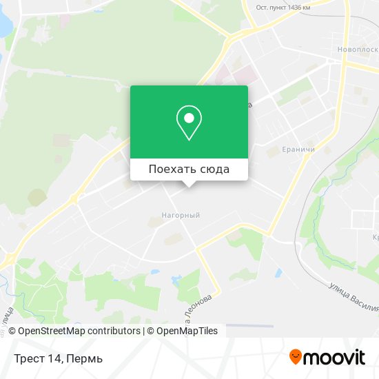 Карта Трест 14