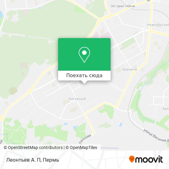 Карта Леонтьев А. П