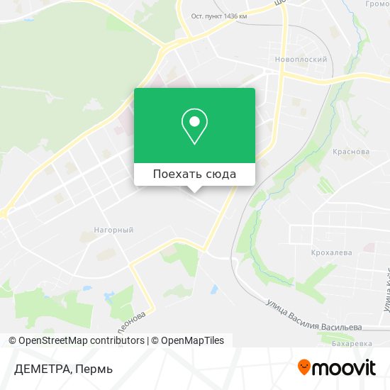 Карта ДЕМЕТРА