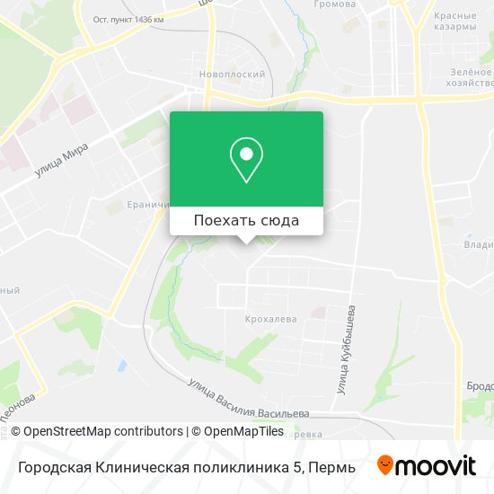Карта Городская Клиническая поликлиника 5