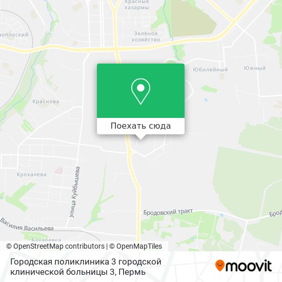 Карта Городская поликлиника 3 городской клинической больницы 3