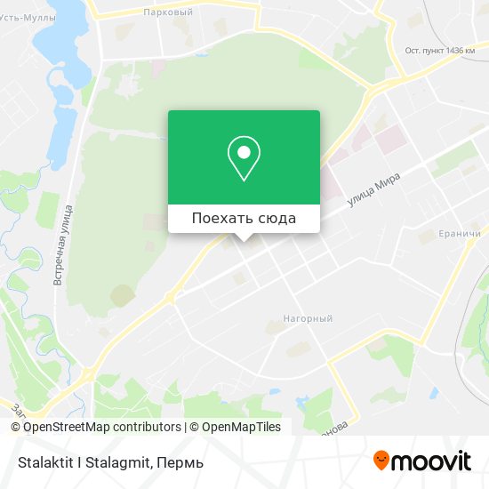 Карта Stalaktit I Stalagmit