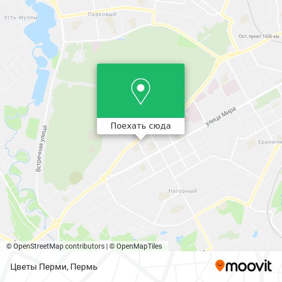 Карта Цветы Перми
