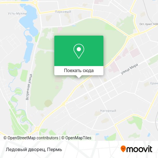 Карта Ледовый дворец