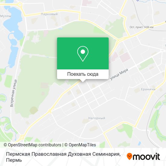 Карта Пермская Православная Духовная Семинария