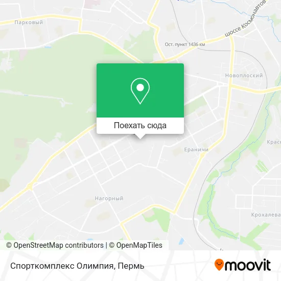 Карта Спорткомплекс Олимпия