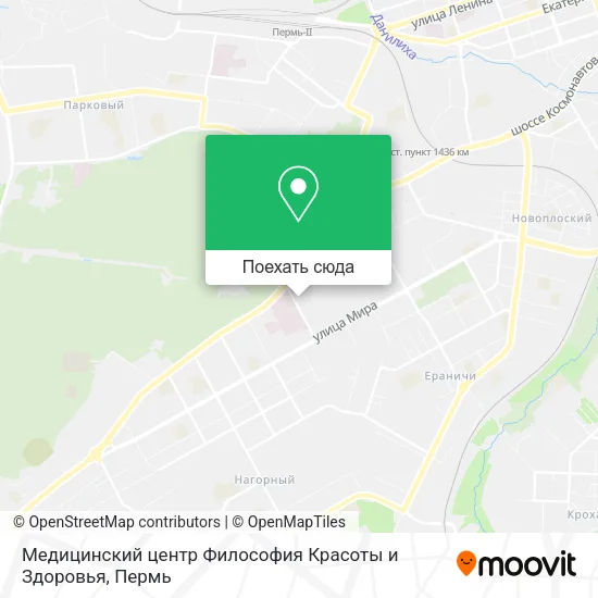Карта Медицинский центр Философия Красоты и Здоровья