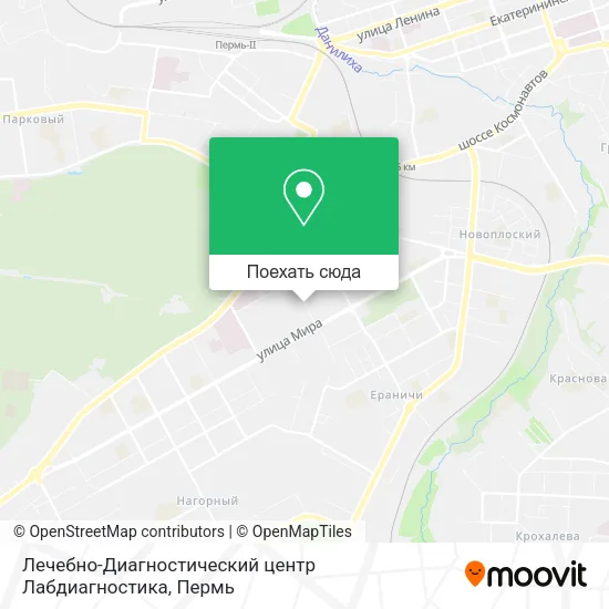 Карта Лечебно-Диагностический центр Лабдиагностика