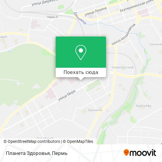 Карта Планета Здоровья
