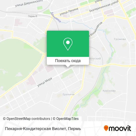 Карта Пекарня-Кондитерская Виолет