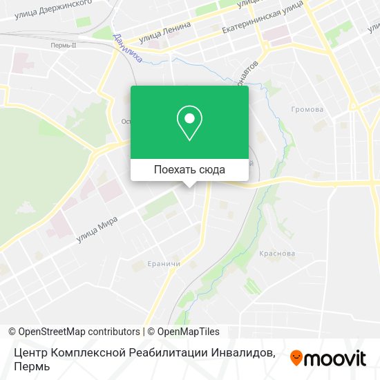 Карта Центр Комплексной Реабилитации Инвалидов