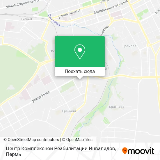 Карта Центр Комплексной Реабилитации Инвалидов