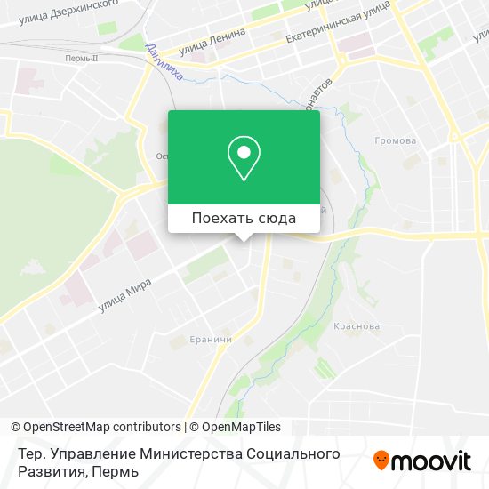 Карта Тер. Управление Министерства Социального Развития