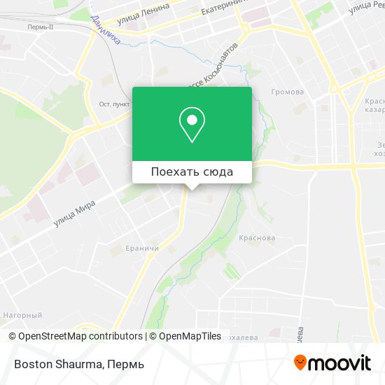 Карта Boston Shaurma