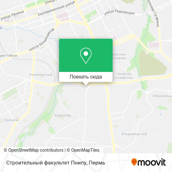 Карта Строительный факультет Пнипу