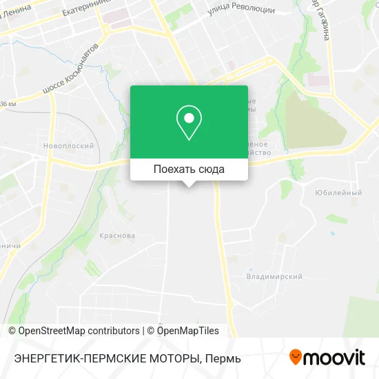 Карта ЭНЕРГЕТИК-ПЕРМСКИЕ МОТОРЫ