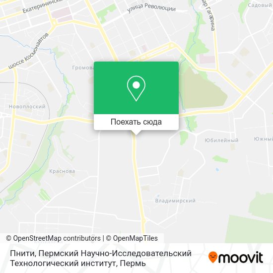 Карта Пнити, Пермский Научно-Исследовательский Технологический институт