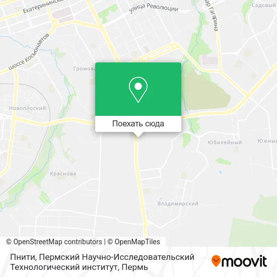 Карта Пнити, Пермский Научно-Исследовательский Технологический институт