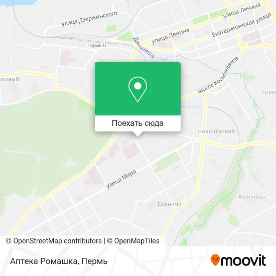 Карта Аптека Ромашка