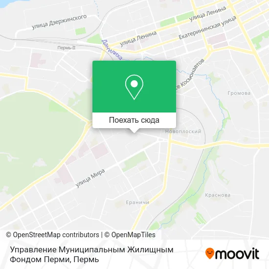Карта Управление Муниципальным Жилищным Фондом Перми