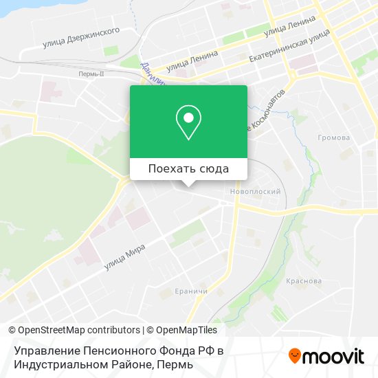 Карта Управление Пенсионного Фонда РФ в Индустриальном Районе