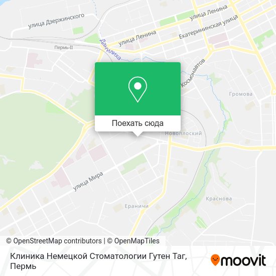 Карта Клиника Немецкой Стоматологии Гутен Таг
