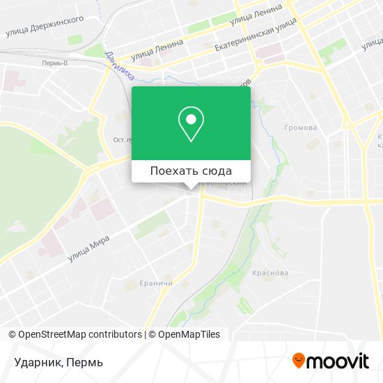 Карта Ударник