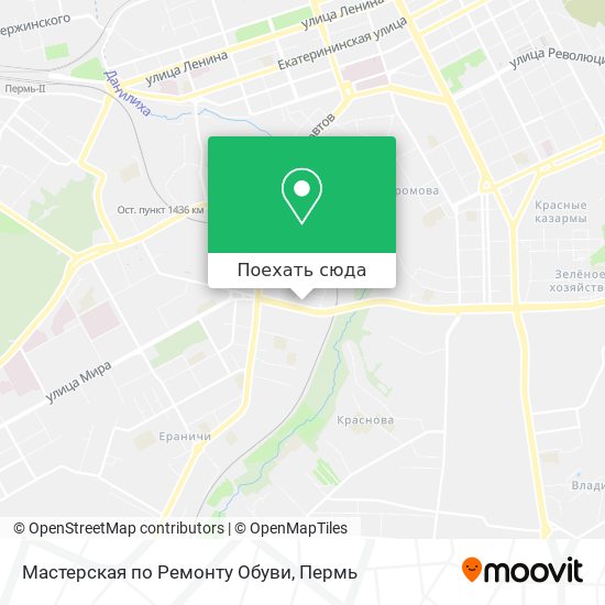 Карта Мастерская по Ремонту Обуви