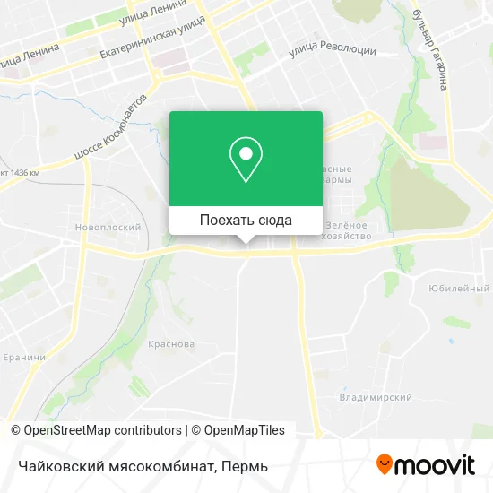 Карта Чайковский мясокомбинат