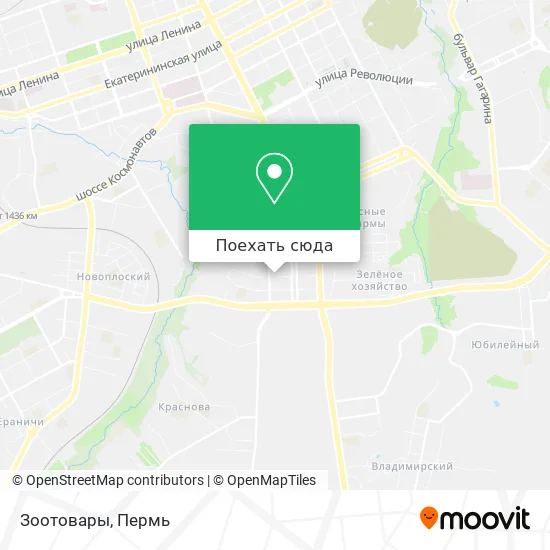 Карта Зоотовары