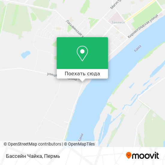 Карта Бассейн Чайка