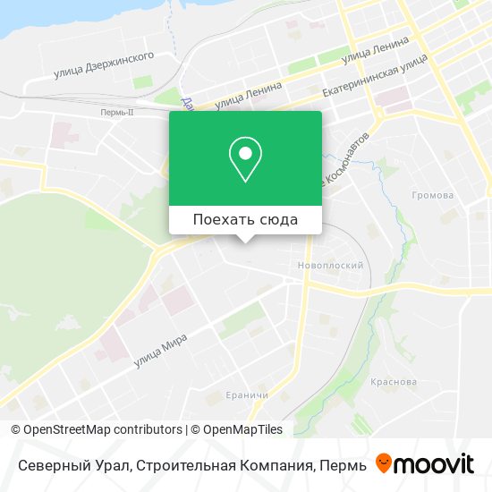 Карта Северный Урал, Строительная Компания