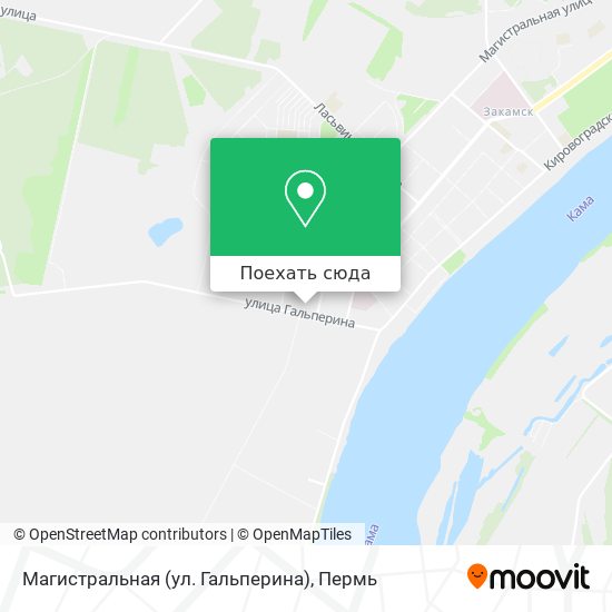 Карта Магистральная (ул. Гальперина)