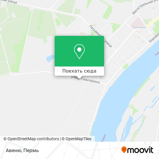 Карта Авеню