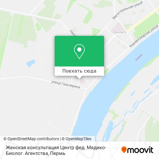 Карта Женская консультация Центр фед. Медико-Биолог. Агентства