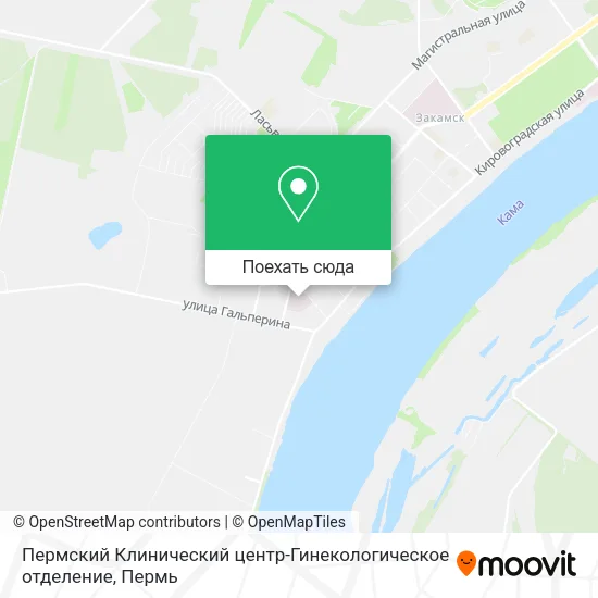 Карта Пермский Клинический центр-Гинекологическое отделение