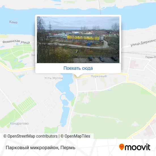 Карта Парковый микрорайон