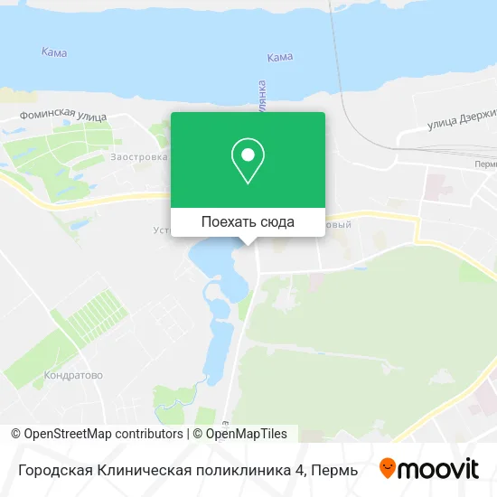 Карта Городская Клиническая поликлиника 4