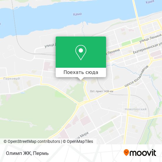 Карта Олимп ЖК