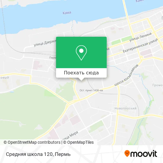 Карта Средняя школа 120