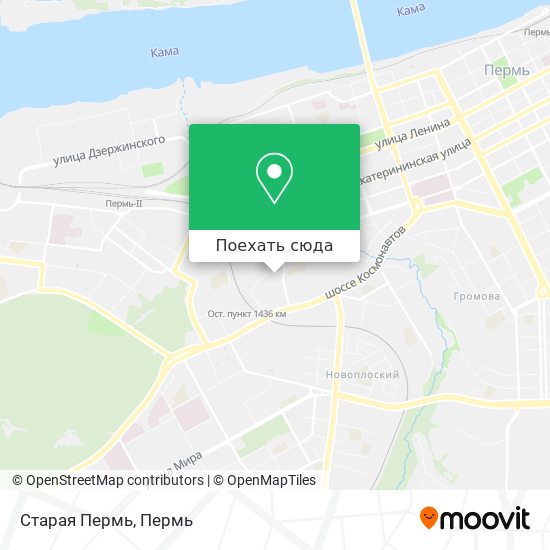 Карта Старая Пермь