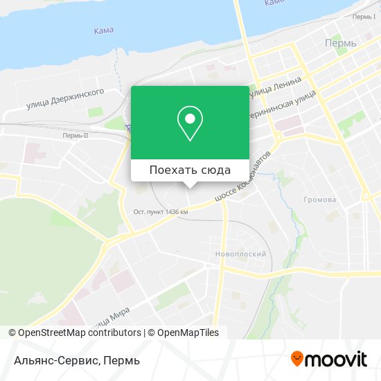 Карта Альянс-Сервис