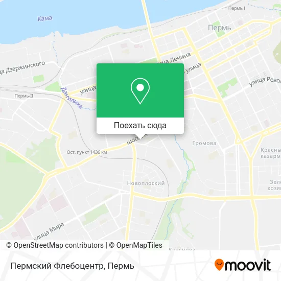 Карта Пермский Флебоцентр